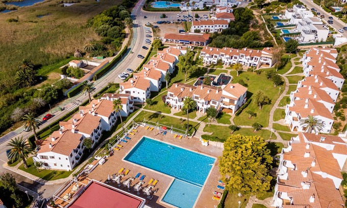 Sant Jaume Mediterrani Apartment | Apartment 'Son Bou Gardens Deluxe 1' with Shared Pool, Wi-Fi and Air Conditioning