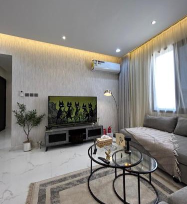 Riyadh Apartment | Apartment in An-Narjis Self enter مسكن مودرن غرفة و صالة دخول ذاتي
