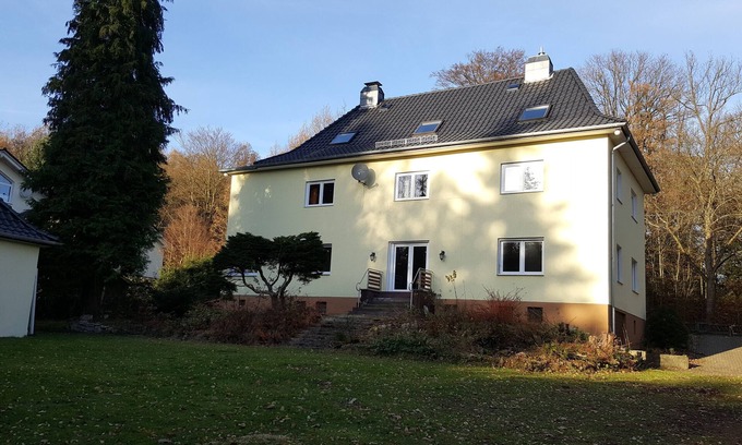 Bad Sachsa Apartment | Apartment near the forest with a large garden with playground and fire pit