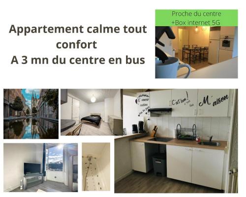 Voiron Apartment | Appart chartreux baignoire massante ,à 3 minutes du centre en bus! 2 étoiles Atout France