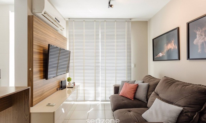 Florianopolis Apartment | Apt With Charming Sea View in Itacorubi Cmr204