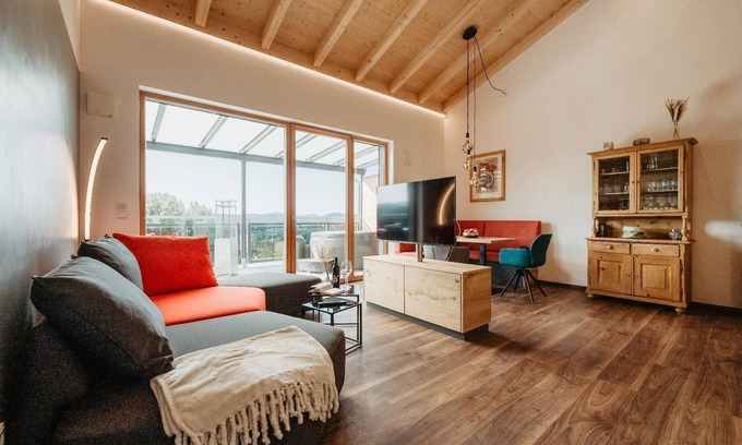 Rabenstein Apartment | Arber Suite with whirlpool and sauna for 4 people with two bedrooms and bathrooms