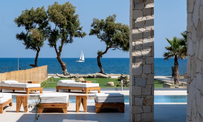 Kolymbari Villa | Artemis Villa, Beachfront Retreat with Heated Pool