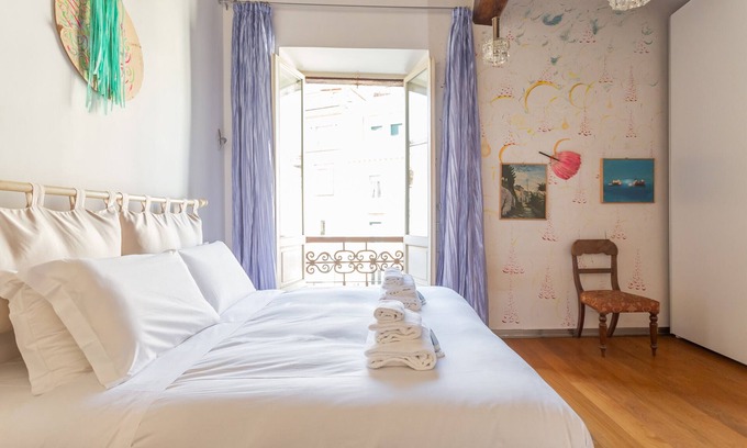 Rione VIII Sant'Eustachio Apartment | Artistic 3-BDR Gem: Steps from Pantheon & Piazza Navona
