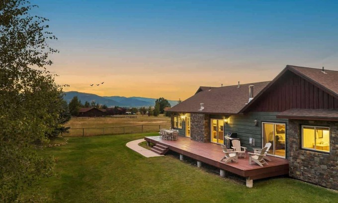 Victor House | Basecamp Stays: Family Fun, Fireplace, & Huge Deck