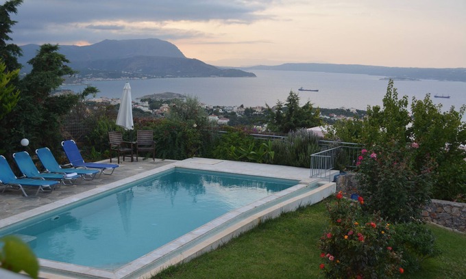 Kokkinon Khorion Villa | Bay View Villa I in Crete with private swimming pool and modern convenient