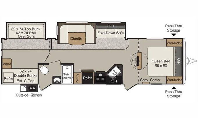 Hopedale House | Bayou Slam's Camp Cocahoe Camper #1 Rental 2015 Keystone Passport 3220BH