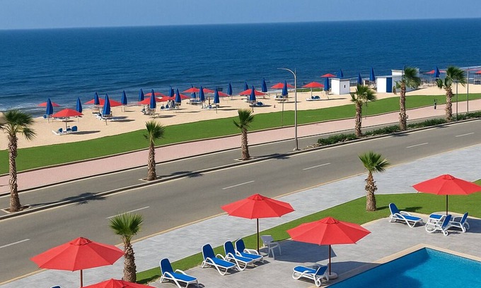 Al-Manasrah Ski Chalet | Beachfront Chalet in Porto Said with