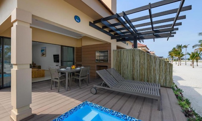 Gueima Villa | Beachfront Luxury Villa - Private Pool & Sunset Views