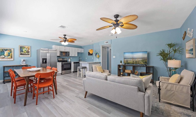 Port Canaveral Apartment | Beachside Escape – 3BR Space, Walk to Sand