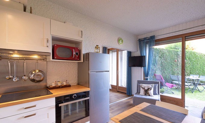 Saint-Gervais-les-Bains Apartment | Beautiful Studio With Garden Quiet Area