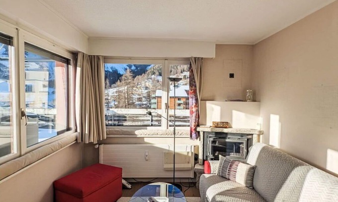 Leukerbad Apartment | Beautiful apartment for 4 guests with WIFI, TV and balcony