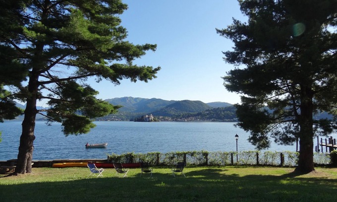 San Maurizio d'Opaglio Apartment | Beautiful garden front Lake Orta for relax vacation free use conoes, bikes