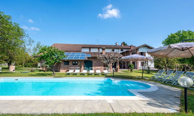Basaluzzo Villa | Beautiful private villa with private pool, hot tub, WIFI, TV, patio, pets allowed and panoramic .