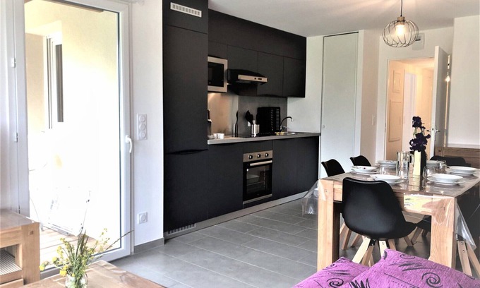 Pra Loup Apartment | Beautiful T3 at the golf, private parking, near center