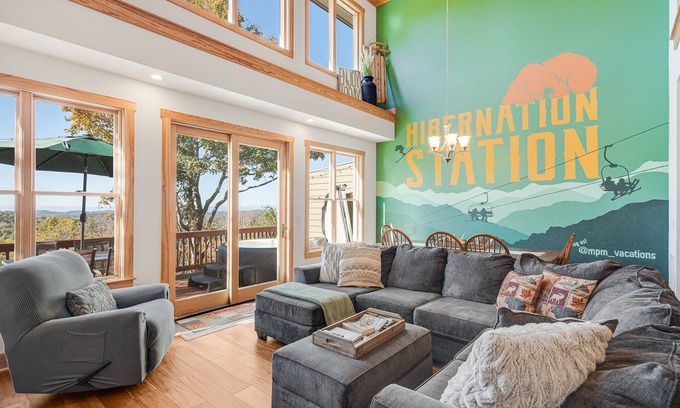 Wolf Laurel House | Blue Ridge Home with Views-Hot Tub-Gameroom/Close to Skiing-Hiking-Asheville!