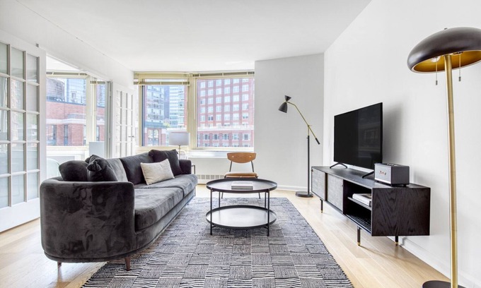 Battery Park City Apartment | Blueground | Battery Park City, rooftop, nr Hudson River