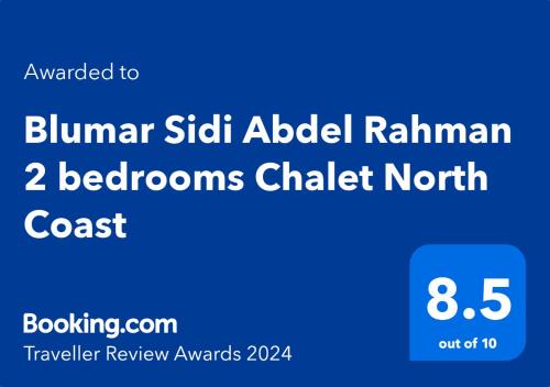 Sidi Abd El-Rahman Apartment | Blumar Sidi Abdel Rahman 2 bedrooms Chalet North Coast