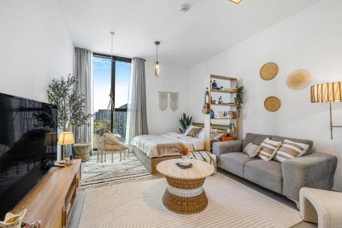 Sharjah Apartment | Boho Bloom Studio Apartment by JK
