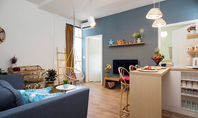 Mar Mikhael Apartment | Boho-Chic Cozy 2BR - Apt & Balcony in Mar Mikhael