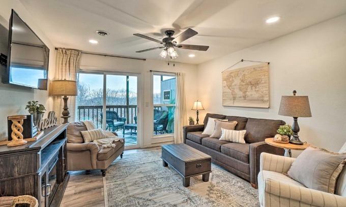 Notch Estates Apartment | Branson West Condo with Balcony and Resort Amenities