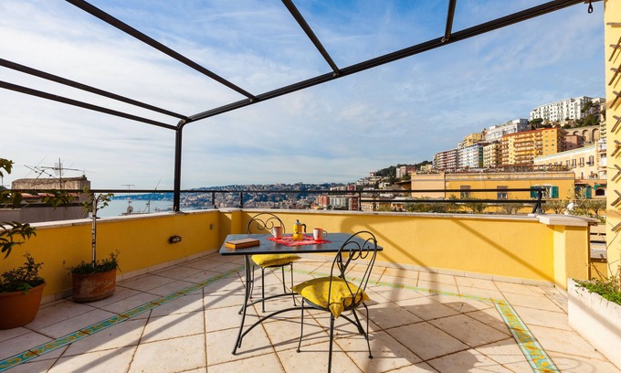 Vittorio Emanuele Apartment | Bright Rooftop by Napoliapartments
