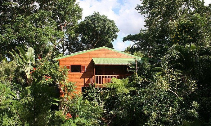 Pointe-Noire Cottage | Bungalow ranked * in a tropical garden with swimming pool, Spa