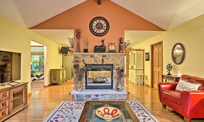 Pocono Mountain Lake House | Bushkill Beauty-HotTub, Firepit, Lake, Outdoor Pool