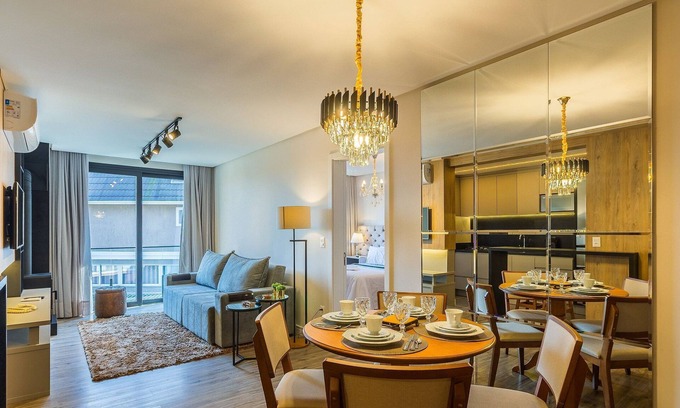 Gramado City Centre Apartment | Cabana aconchegante c/jacuzzi e lareira VST019