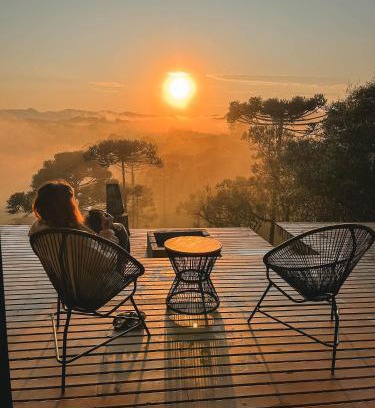 Rio Rufino House | Cabana na Serra Lareira e Vista Deslumbrante