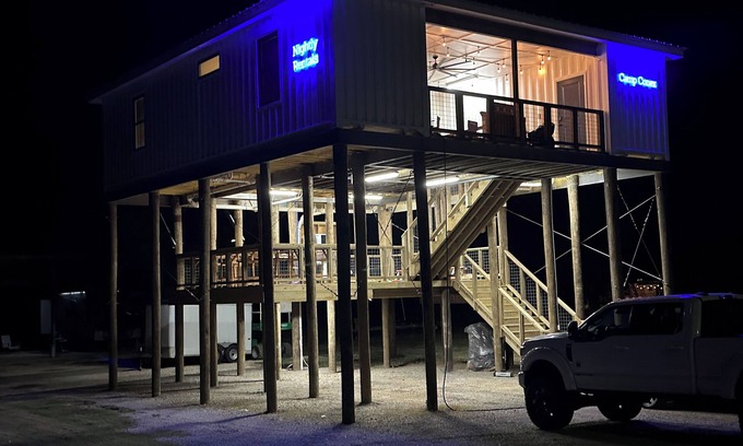 Delacroix House | Camp Conex a Shipping Container in Shell Beach, LA