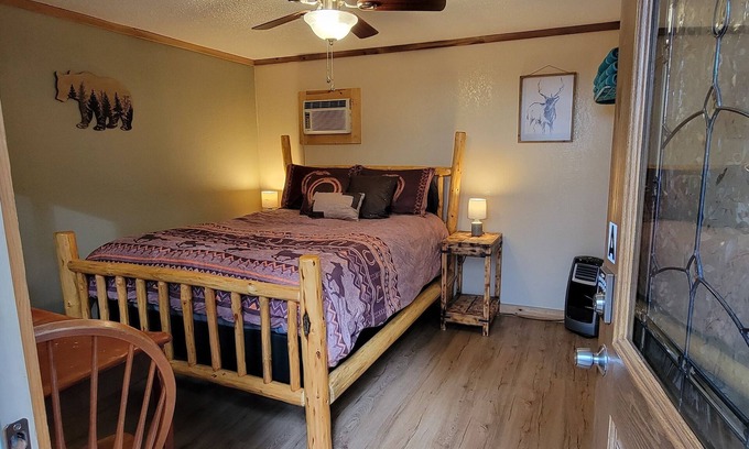 Shingletown RV Rental | Camping Cabin A at Bigfoot Lodging Lassen