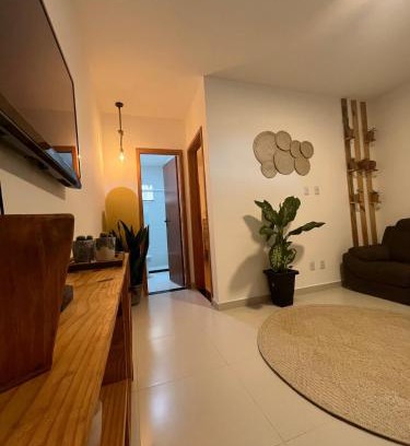 Mangabeira Apartment | Cantinho Rústico - Estilo Roça Aconchego e Conforto com Ar