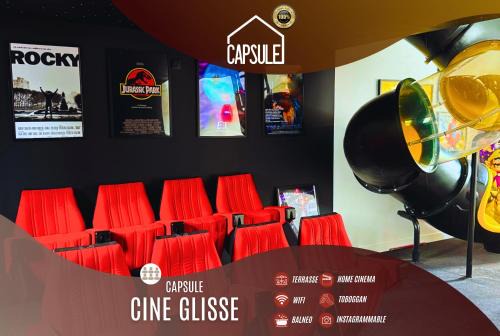 Roubaix Villa | Capsule ciné glisse - cinéma - spa balnéo - garage
