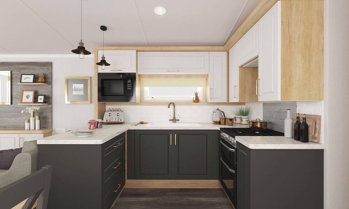 Waren Mill House | Caravan with one double and one twin.