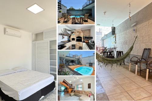 Cidade Nova Peruibe House | Casa a 300 metros Praia, 5 quartos, com área Gourmet , Mirante, Piscina, churrasqueira e ar condionado em 2 quartos