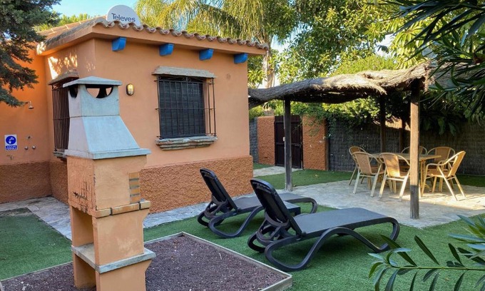 El Palmar House | Casa Bungalows con jardín privado y piscina compa