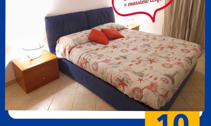 Muravera Apartment | Casa Corallo Muravera Appartamento Centralissimo due camere letto cucina e soggiorno nuovo letto matrimoniale e singoli Aria condizionata Parcheggio interno Coperto ideale x 2 o 3 moto