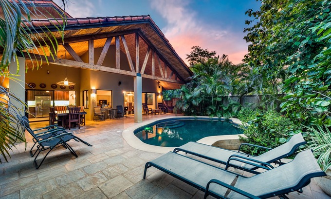 Palm Beach Estates House | Casa Marbella – Private Oasis on the Estuary, 5-Min Walk to Playa Grande Beach