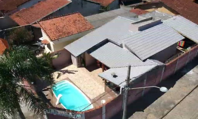 Balneario Gaivotas House | Casa Piscina + Área Gourmet 300 Metros da Praia, Área Gourmet e Piscina