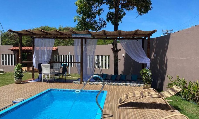 Setiba House | Casa praia Laphina - Frente do mar com piscina!