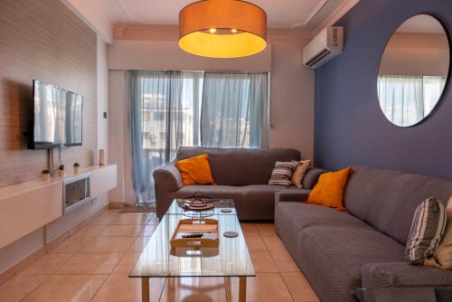 Neapolis Apartment | Casa Sol - 3BR Apartment with two Balconies, 5Gbps WiFi, Family & Remote Work Haven, Walk to Beach, Promenade & Shops