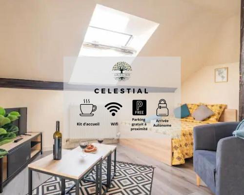 Sarrebourg Apartment | Celestial - GOLDEN TREE - WIFI - 20min St-Croix & Center Parcs