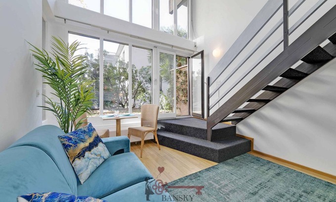 Lugano Apartment | Central Bright Apartment on two Floors Turquoise