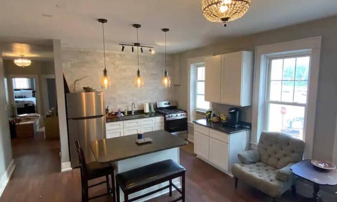 Morgantown House | Centrally Located 3 BR Suite with Stylish Upgrades