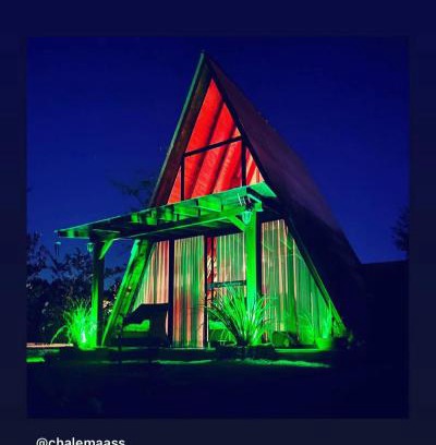 Pomerode Ski Chalet | Chalé de madeira com vista para o rio