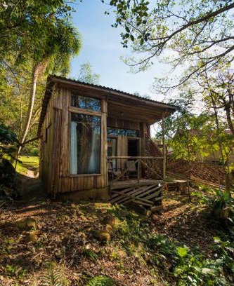 Praia Grande Cabin | Chalé Envidraçado no Itaimbezinho