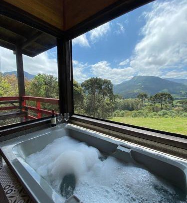 Urubici Ski Chalet | Chalés incríveis com banheira de hidromassagem e vista encantadora