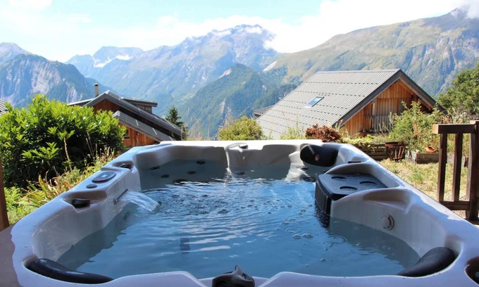 Villard-Reculas Ski Chalet | Chalet 4* at the foot of the slopes, hammam sauna spa panorama