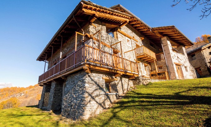 Marmora Ski Chalet | Chalet 'Civico 9' with Mountain View, Shared Garden and Wi-Fi